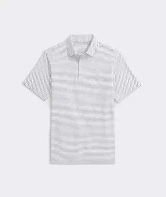 Shop Atlanta Braves Destin Stripe Sankaty Polo at vineyard vines