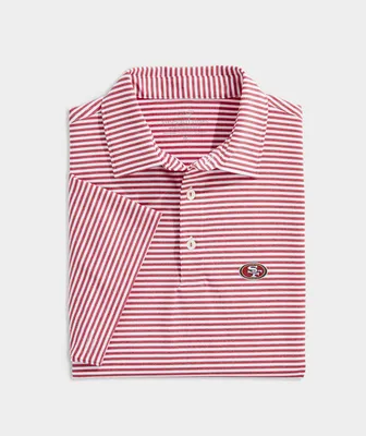 San Francisco 49ers Winstead Stripe Sankaty Polo