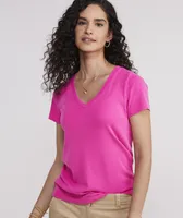 Neon V-Neck Simple Tee