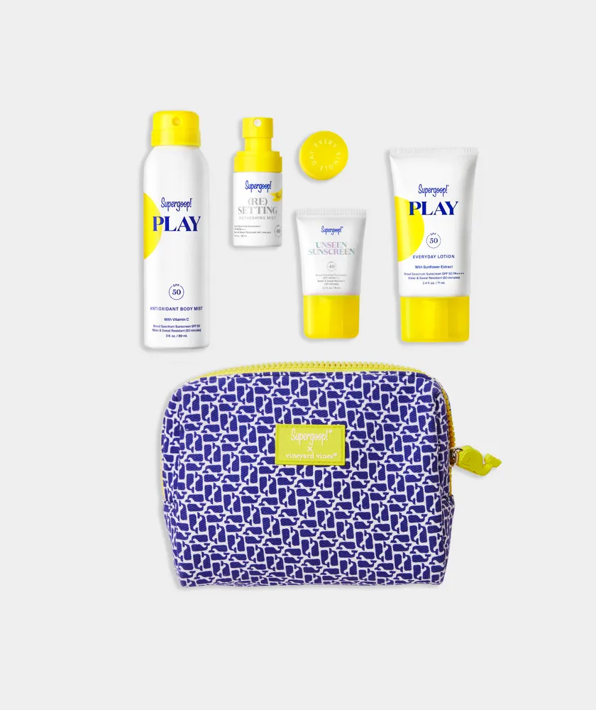 Supergoop! X vineyard vines Feel-Good SPF Favorites Kit