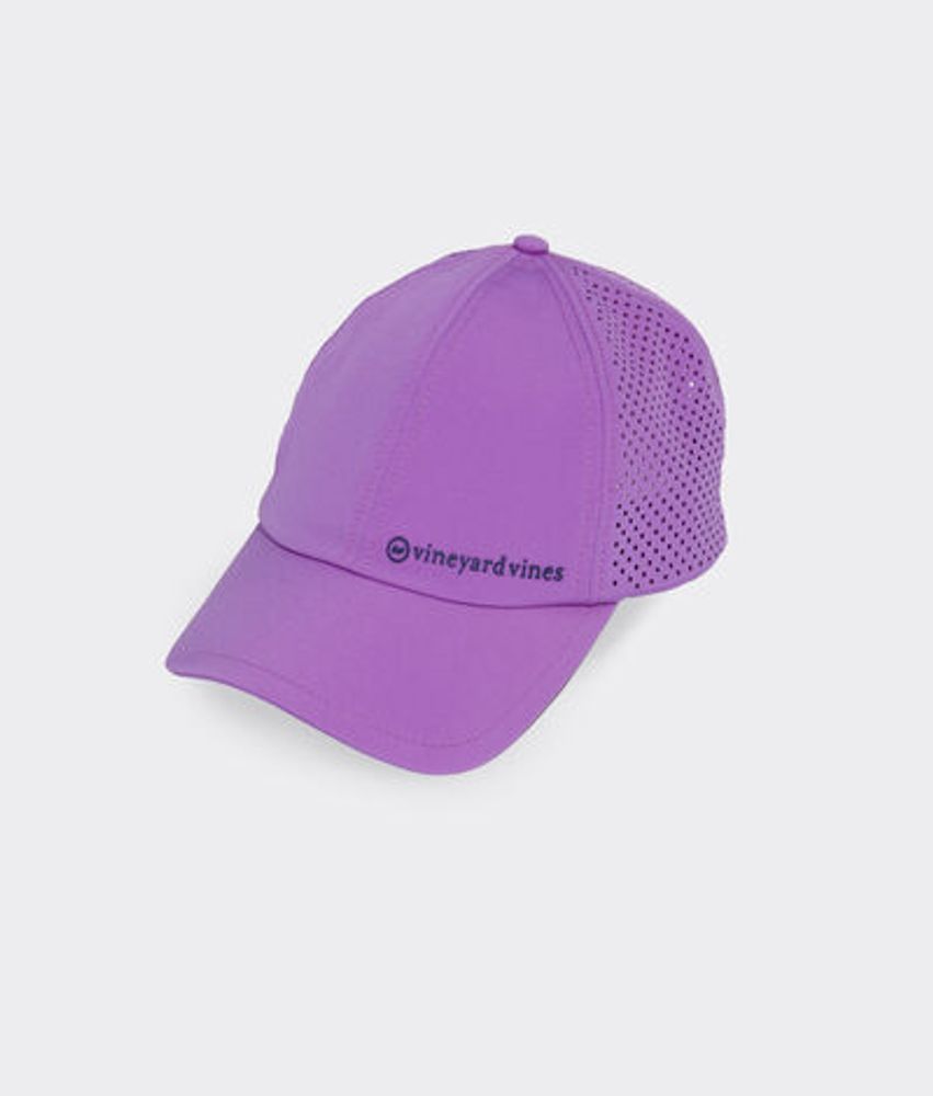 Vineyard Vines Classic Logo Baseball Hat in Purple