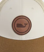 Leather Whale Dot Patch Trucker