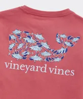 Vineyard Vines Harbour Fish Whale Short Sleeve Pocket Tee in Red for Men