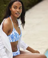 Floral Smocked Bikini Top