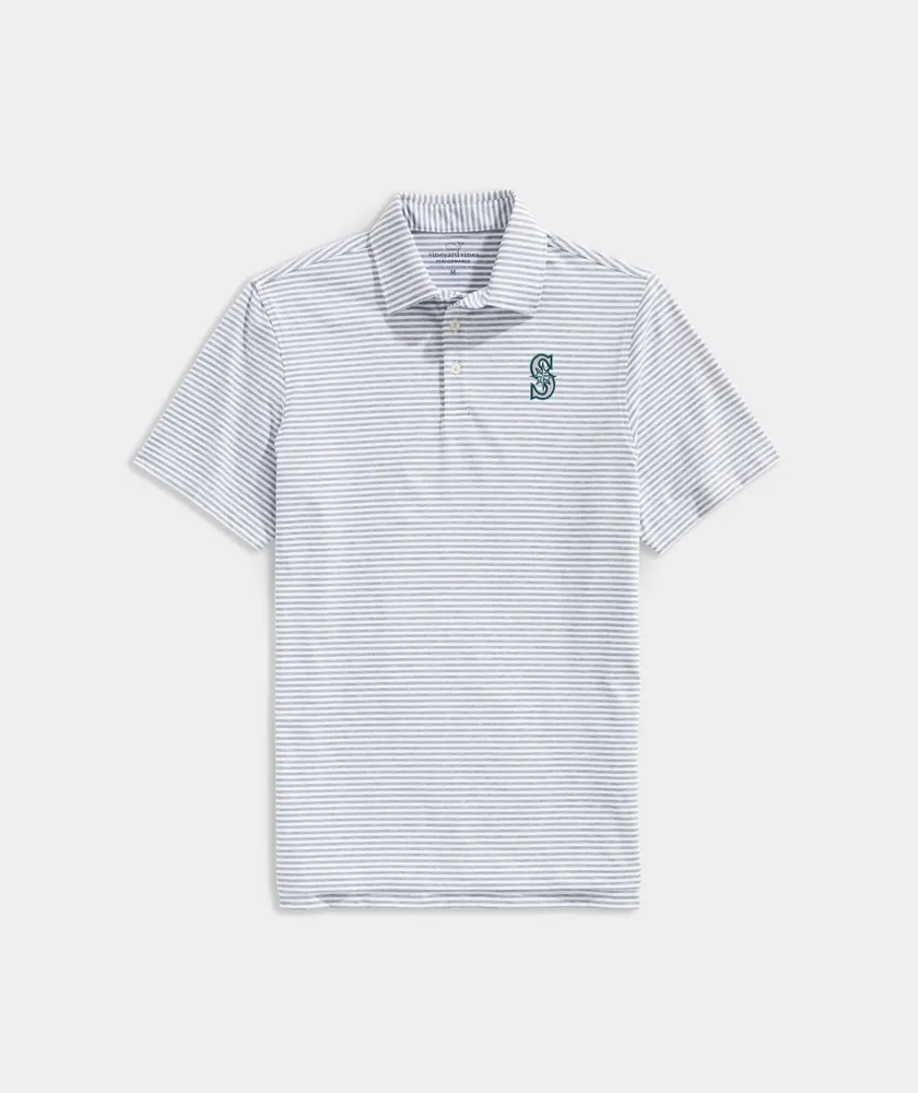 Seattle Mariners Winstead Stripe Sankaty Polo