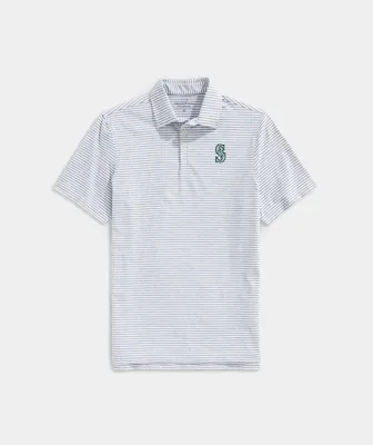 Seattle Mariners Winstead Stripe Sankaty Polo