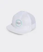 Whale Dot Patch Mesh Trucker