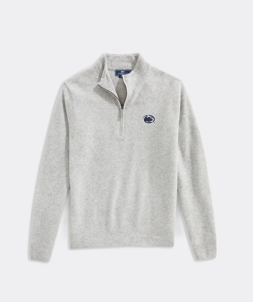 Penn State University Cat Cay Cashmere Quarter-Zip