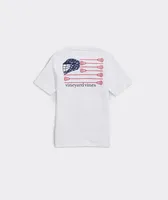 Boys' Lacrosse Flag Short-Sleeve Pocket Tee