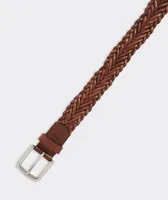 Flat Braided Leather Belt