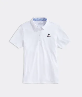 Women's Miami Marlins Pique Polo