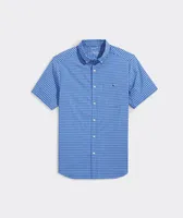 On-The-Go Lightweight Short-Sleeve Gingham Shirt