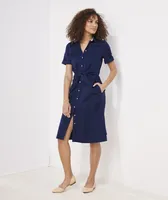 Westerly Tie-Front Linen Dress