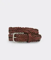 Flat Braided Leather Belt