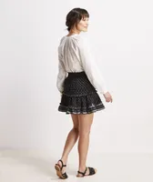 Jacquard Ruffle Skirt