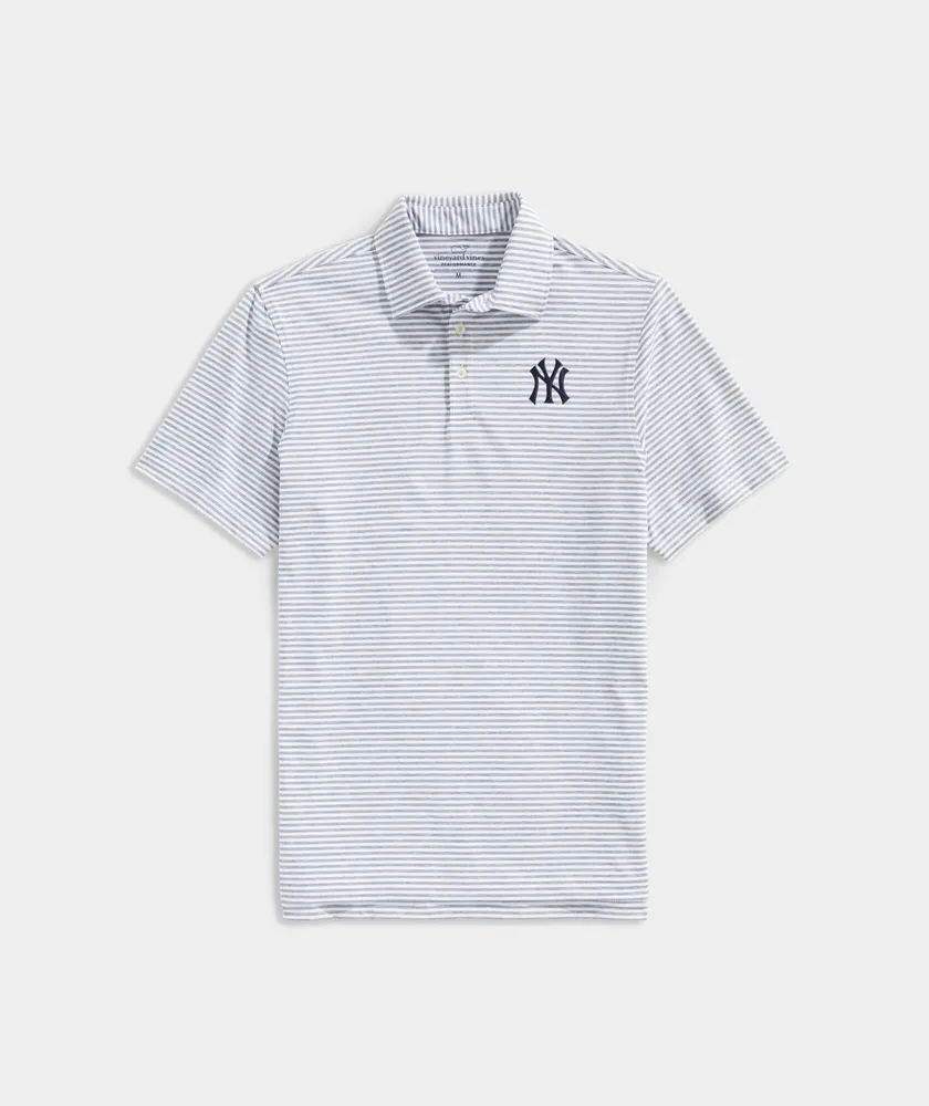 New York Yankees Winstead Stripe Sankaty Polo