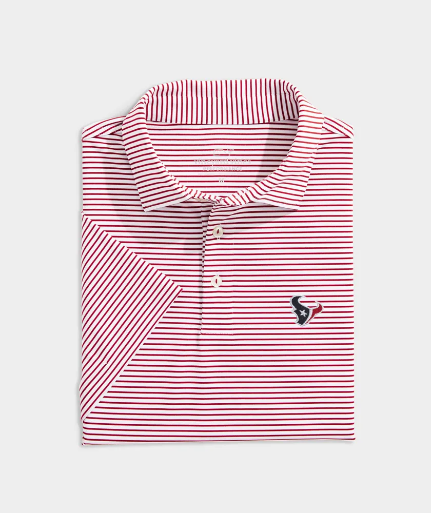 Houston Texans Bradley Stripe Sankaty Polo