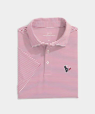 Houston Texans Bradley Stripe Sankaty Polo