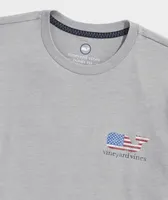 American Flag Whale Short-Sleeve Dunes Tee