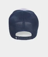 Chambray Leather Patch Trucker Hat