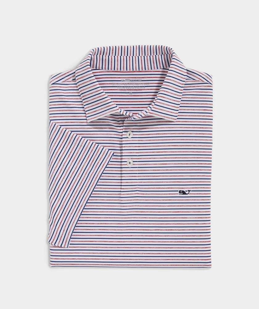 Tri-Color Bradley Stripe Sankaty Polo