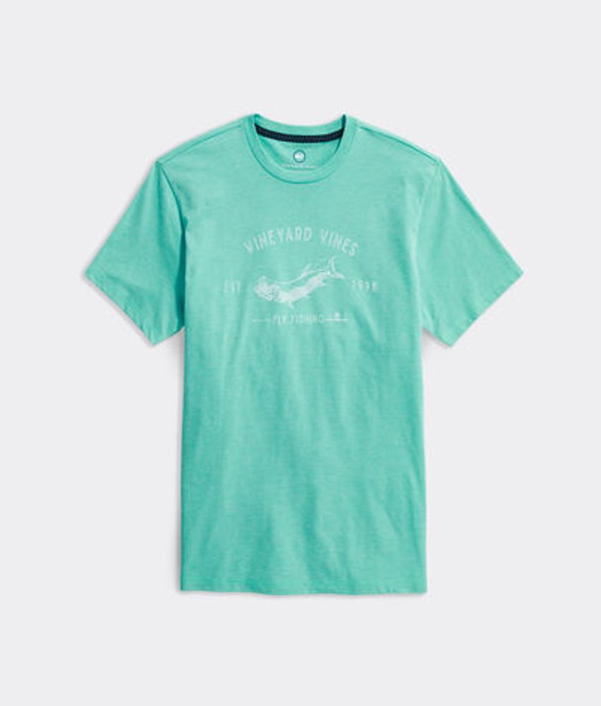 Vineyard Vines Tarpon Fly Fishing Short-Sleeve Dunes T-Shirt (Blue
