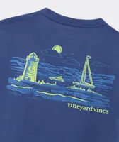 Boys' Glow-In-The-Dark Edgartown Scenes Short-Sleeve Pocket Tee