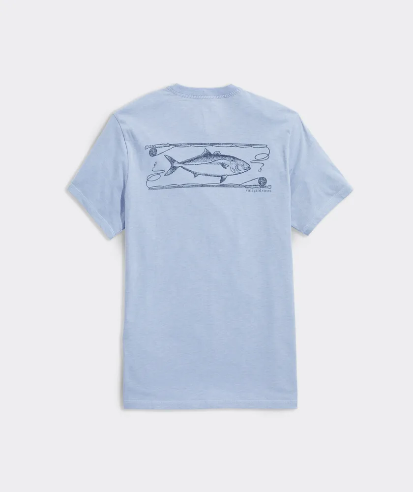 Fly Rod Logo Box Dunes Tee