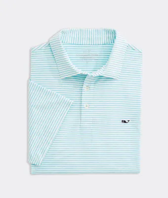 Vineyard Vines Philadelphia Eagles Bradley Stripe Sankaty Polo