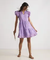 Katama Tile Tiered Ruffle Dress