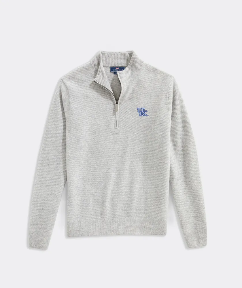 University Of Kentucky Cat Cay Cashmere Quarter-Zip