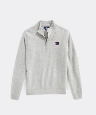 New York Giants Cat Cay Cashmere Quarter-Zip