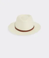 Leather Band Panama Hat