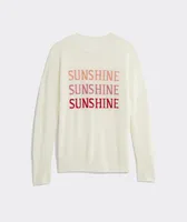 Sunshine Intarsia Cashmere Crewneck Sweater