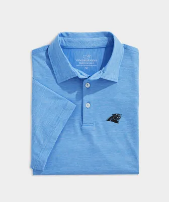 Carolina Panthers Destin Stripe Sankaty Polo