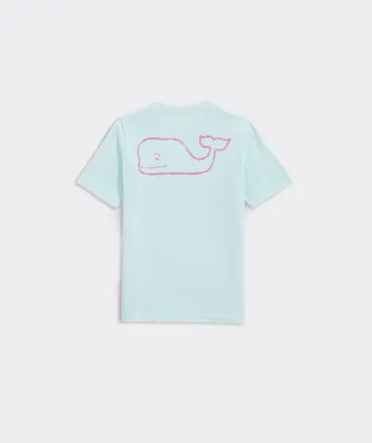 Boys' Glow-In-The-Dark Vintage Whale Short-Sleeve Pocket Tee