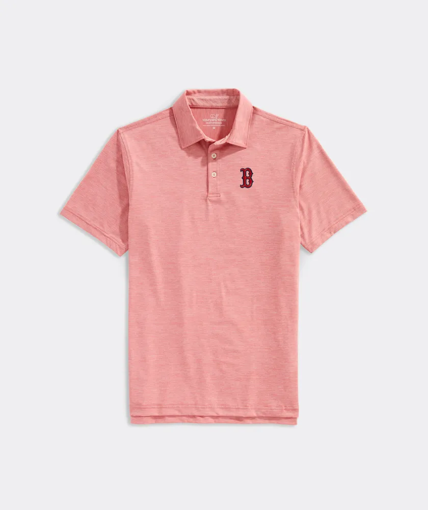 Boston Red Sox Destin Stripe Sankaty Polo