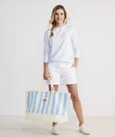 Cabana Stripe Oversized Tote