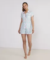 Cay Floral Super-Soft Pajama Shorts Set