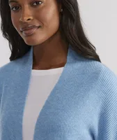 Lightweight Cashmere Open-Front Sweater