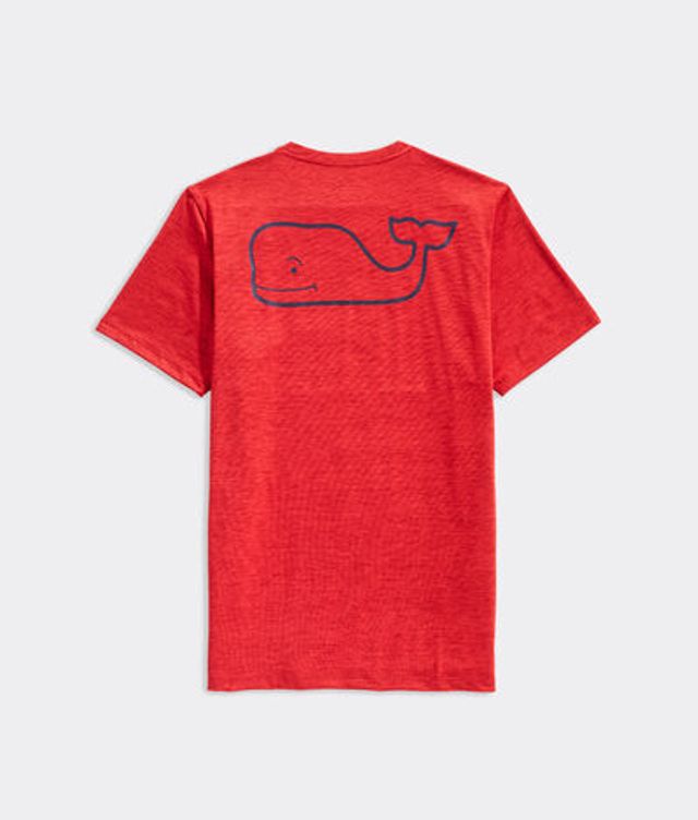 Vineyard Vines Whale Logo Short-Sleeve Harbor Performance T-Shirt (Crystal  Blue Heather) (Size