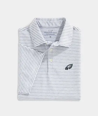 Philadelphia Eagles Winstead Stripe Sankaty Polo