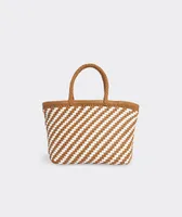 Mini Woven Leather Tote