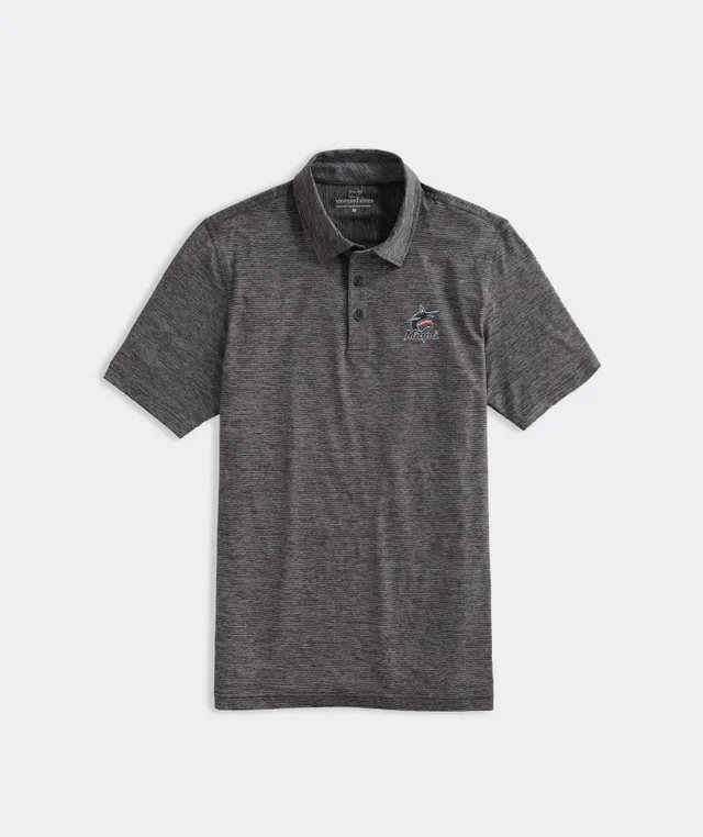 Shop Atlanta Braves Destin Stripe Sankaty Polo at vineyard vines