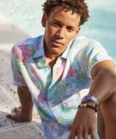 Linen Short-Sleeve Dunmore Floral Shirt
