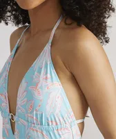 Cay Floral Halter One-Piece