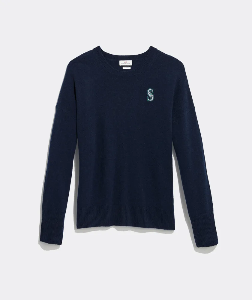 Women's Seattle Mariners Cashmere Crewneck