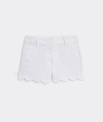 Girls' Scalloped Every Day Shorts