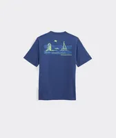 Boys' Glow-In-The-Dark Edgartown Scenes Short-Sleeve Pocket Tee