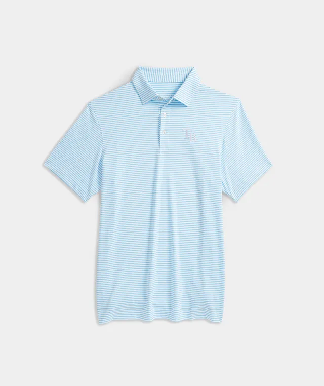 Lids Texas Rangers Vineyard Vines Heathered Winstead Sankaty Polo - Light  Blue